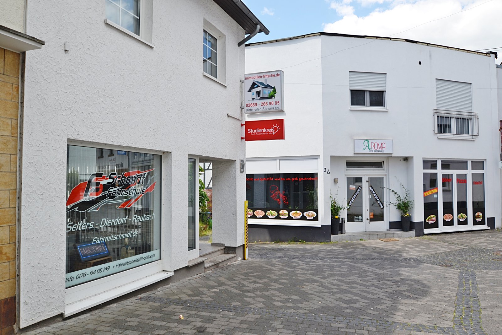 Geschäftsstraße im Stadtzentrum